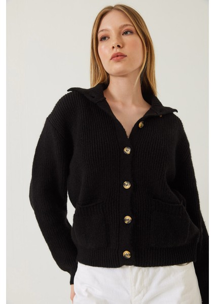 Kadın Selanik Örgü Cepli Triko Hırka fırsatları