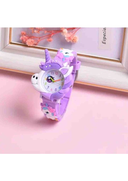 "midilli Figürlü Çocuk Kol Saati – Silikon Kayışlı Eğlenceli Saat Modeli"