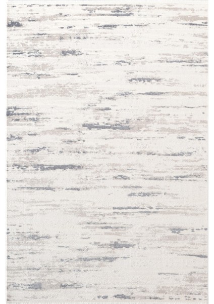 Icon IC001M Krem Modern Lacivert Desen Akrilik Pamuk Tabanlı Salon Koridor 4 Mevsim Halı