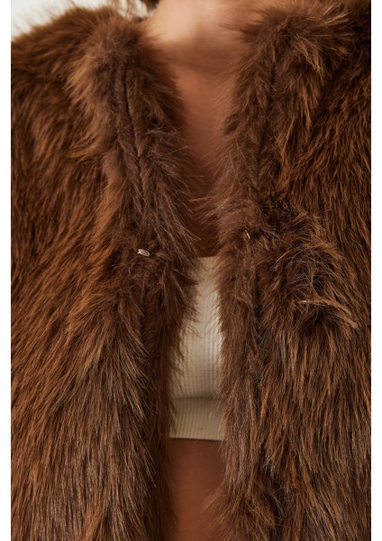 Kadın Suni Kürkllü Astarlı Mont modelleri