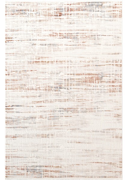 Icon IC009R Krem Renkli Modern Desenli Akrilik Pamuk Tabanlı Tozu Az 4 Mevsim Salon Halısı