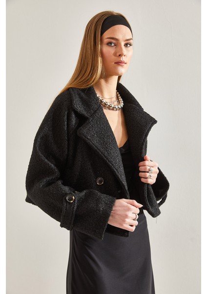 Kadın Kısa Kruvaze Buklet Ceket fiyatları