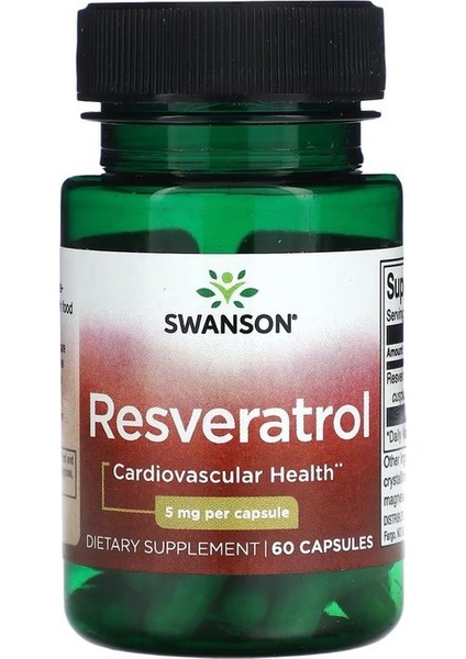 Resveratrol 5 mg 60 Kapsül
