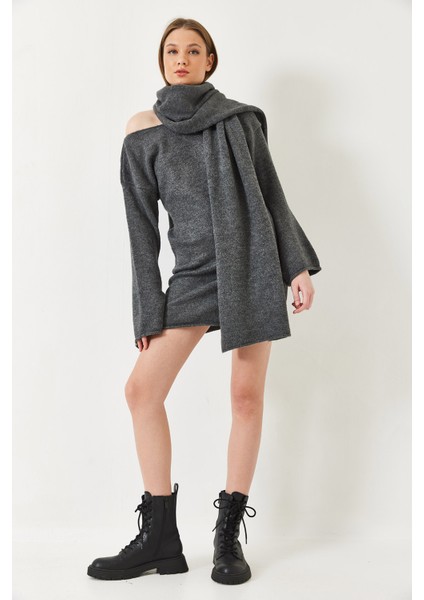 Kadın Kayık Yaka Kuşaklı Mini Elbise Te fiyatları