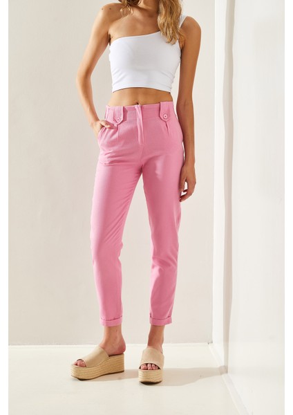 Kadın Apoletli Gabardin Pantolon fiyatları