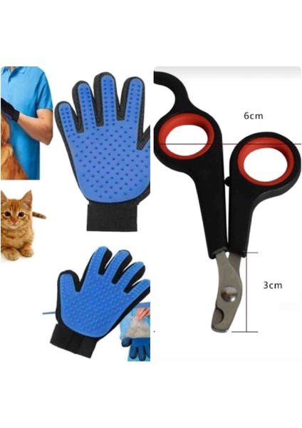 Tüy Toplama Eldiveni ve Pet Tırnak Makası