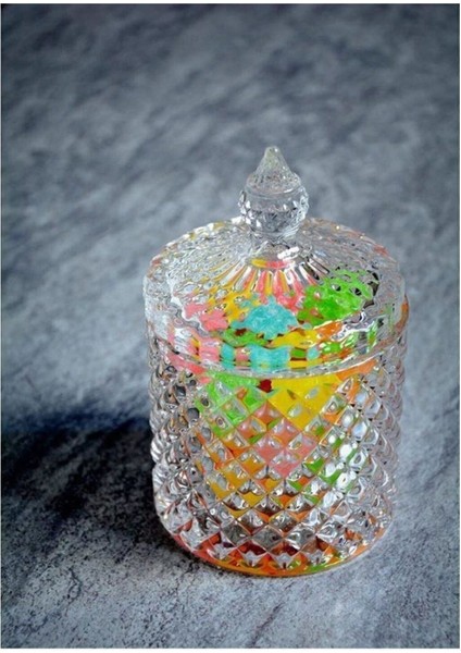 Yeşil Elma Cam Şekerlik 8,5 Cm, Şık ve Kullanışlı Tasarım