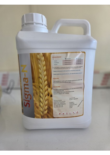 Sigma N Azot,amonyum, Nitrat Içerikli Sıvı Azot Gübre 5kg