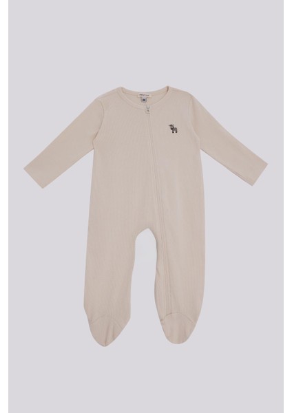 Bg Store Erkek Bebek Ekru Tulum