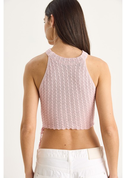 Kadın Örgülü Püsküllü Triko Bluz indirimleri