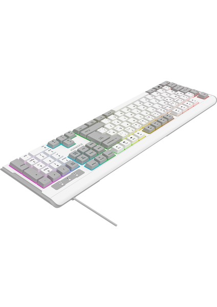 Kb-74 Membran Klavye Sessiz Klavye USB Rainbow Aydınlatmalı Q Oyuncu Klavyesi Gaming Klavye modelleri