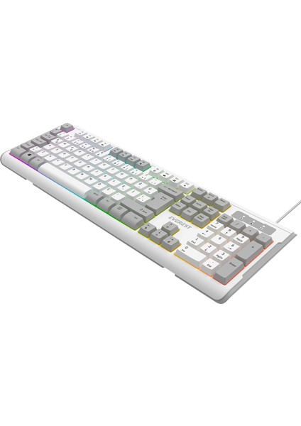 Kb-74 Membran Klavye Sessiz Klavye USB Rainbow Aydınlatmalı Q Oyuncu Klavyesi Gaming Klavye fırsatları