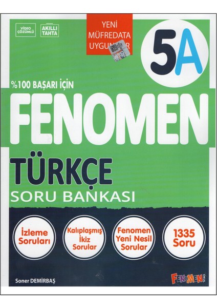 Fenomen 5.sınıf 5A Türkçe Soru Bankası