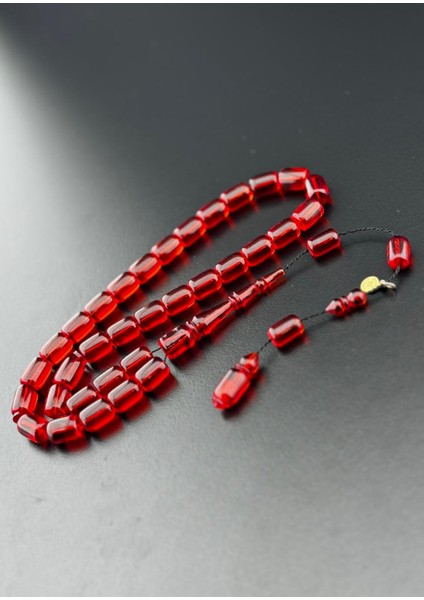 El Yapımı Özel Döküm Ateş Kehribar Tesbih Hcz-Mfhruff