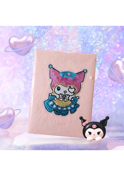 Disney Kuromi 3D Pullu Peluş Kapaklı Defter – Çizgili A5 Notebook | Fancy Space fiyatları