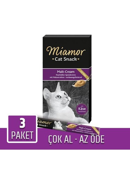 Miamor Malt Mayası ve Peynirli Kedi Ödülü x 3 Paket
