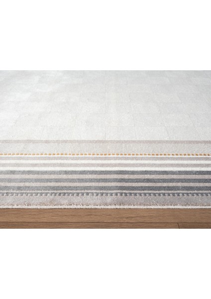 Fresco FC001G Gri Çerçeveli Halı Modern Desen 100 Tarak Viskon Parlak Yumuşak Ipek Serisi modelleri