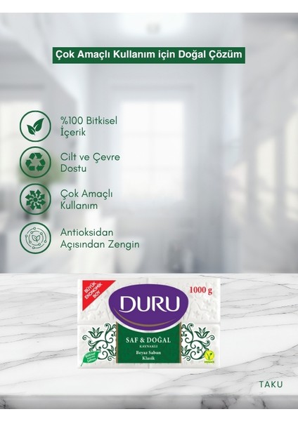 Saf ve Doğal Klasik Kalıp Sabun 4x250 gr fiyatları