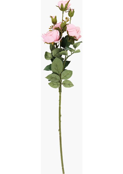 6 Başlı Gül Dal Pembe 64 cm