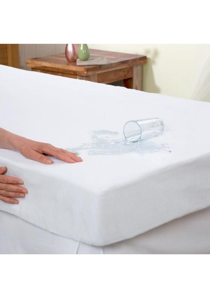 Limon Renkli Tek Kişilik Sıvı Geçirmez Lastikli Alez 100X200