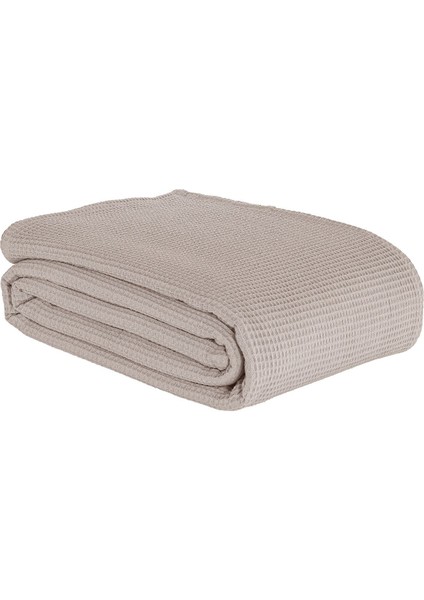 Karde Pike Örtü, Çift Kişilik, 200X230CM, Koyu Bej, Yumuşak ve Şık Tasarım fiyatları