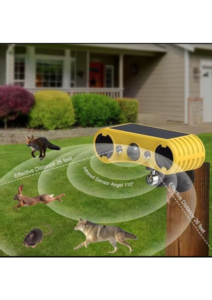 Güneş Hareket Sensörü Alarmı, Dış Mekan Uyarı Işığı, 13 Ses Güvenlik Uyarı Sistemi Çiftlik Bahçesi Ahır Için Hayvan Kovucu fırsatları