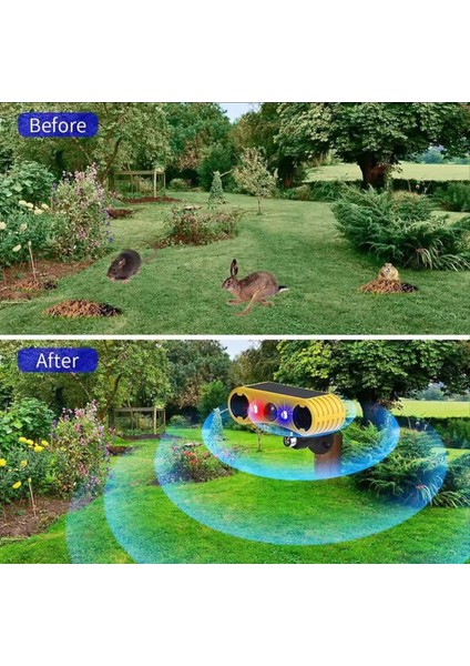 Güneş Hareket Sensörü Alarmı, Dış Mekan Uyarı Işığı, 13 Ses Güvenlik Uyarı Sistemi Çiftlik Bahçesi Ahır Için Hayvan Kovucu indirimleri