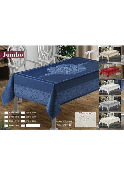 Lacivert Jakarlı Masa Örtüsü, Şık ve Kaliteli Tasarım