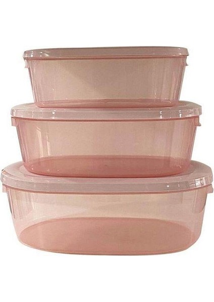 Gbmotion Pembe Kapaklı 3’lü Saklama Kabı Seti – Gıdaya Uygun, Buzdolabı Uyumlu, 3 Farklı Boy Oval Saklama Kabı fiyatları