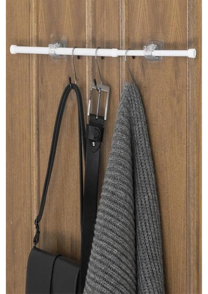 2 Adet Yaylı Boru Tutucu ve Kablo Düzenleyici Halka Kendinden Yapışkanlı Askı Tutucu Yaylı Kanca