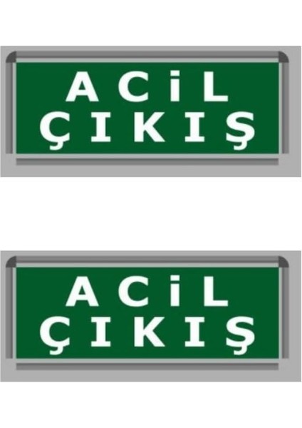 Opto 3W Çıkış-Exit LED Armatür - 2 Adet (Acil Çıkış) Hs 4604