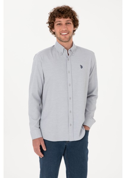 Erkek Gri Gömlek Desenli 50316639-VR024 modelleri