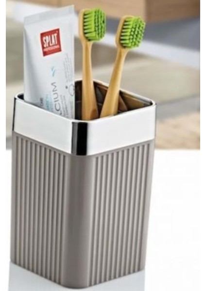 Maxel Mimoza Krom Çizgili Diş Fırçalık-Y-875