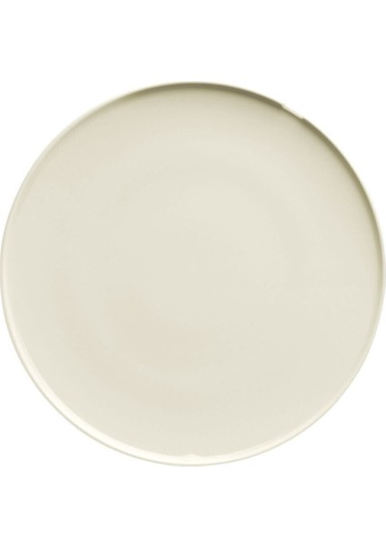 Krem Renkli 21 cm Düz Tabak, Şık ve Zarif Sunum Için Ideal