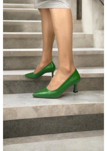 Kadın Sity Yeşil 6 cm Ince Topuklu Stiletto indirimleri