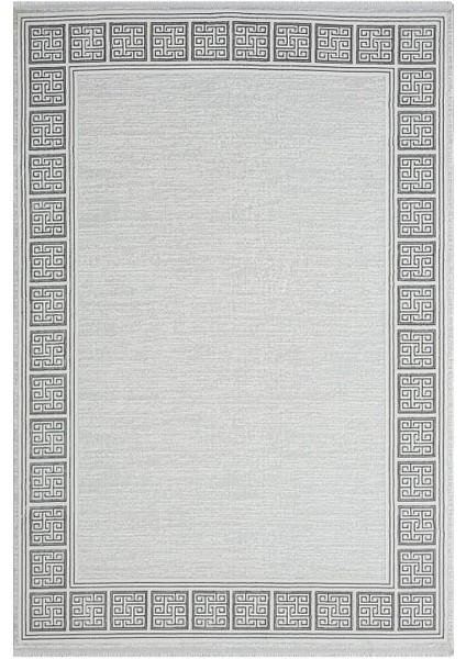 Zenith ZN001A Gri Halı Antrasit Kenar Çerçeveli Modern Parlak Yumuşak Kadife Ince Antialerjik Salon