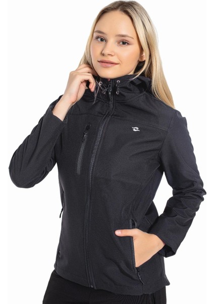 Bayan Kapşonlu Softshell Mont