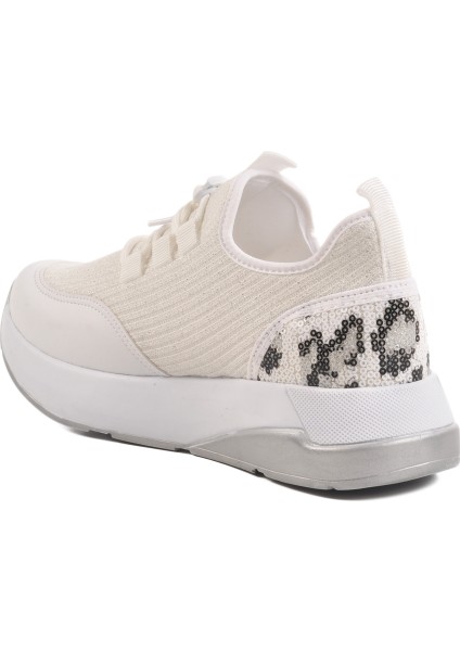 Beyaz Anorak Bağcıklı Kadın Sneaker 702417 Z fırsatları