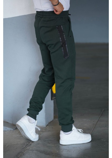 Tech Fleece Double Face Eşofman Alt Zümrüt
