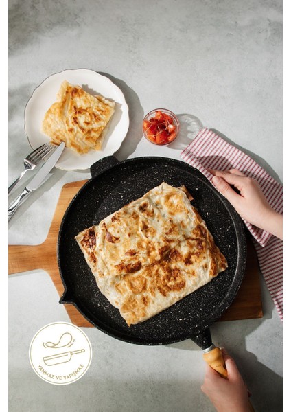 36 cm Alüminyum Döküm Gözleme Tava, Dayanıklı ve Şık Tasarım fiyatları