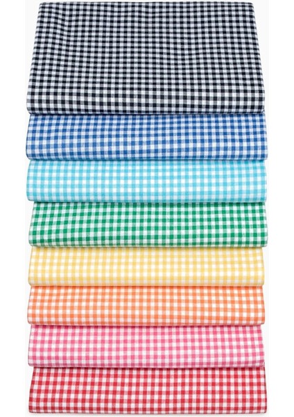 Turkuaz Pötikare Masa Örtüsü, Küçük Kare Desen, 170X220 cm modelleri