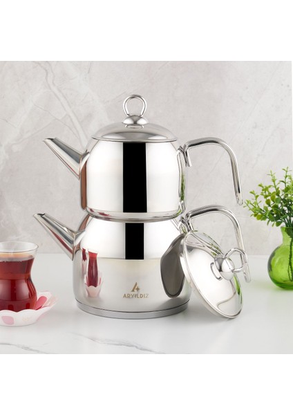 Renkli 4 Parça Çaydanlık Takımı, Şık ve Kullanışlı Ev Dekoru. fırsatları