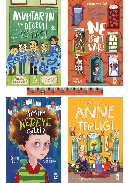 3.4.sınıf-Annemin Kafasının Içinde Ne Işim Var, Anne Terliği, Muhtarın En Değerli Eşya, Ismim Nereye(4kitap)