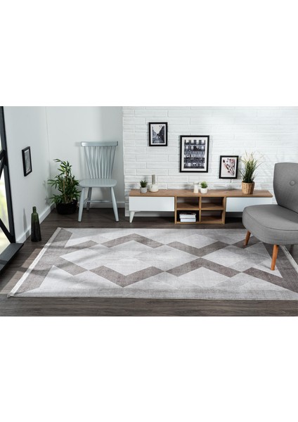 Trend 4102 Gri Akrilik Pamuk Yumuşak Modern Mutfak Yatak Odası Salon Oturma Halısı fiyatları
