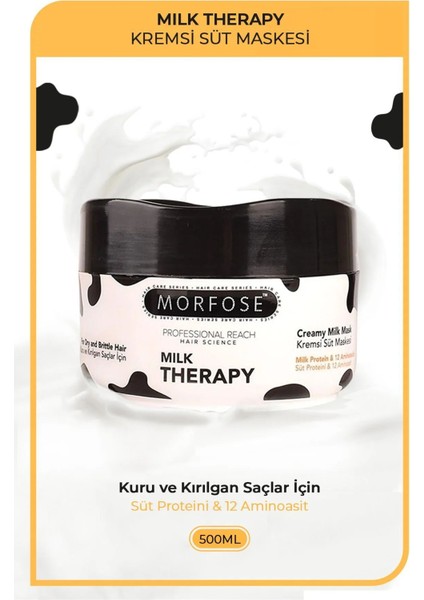 Milk Therapy Kremsi Süt Maskesi 500 ML - Bakım ve Canlılık - mrfs