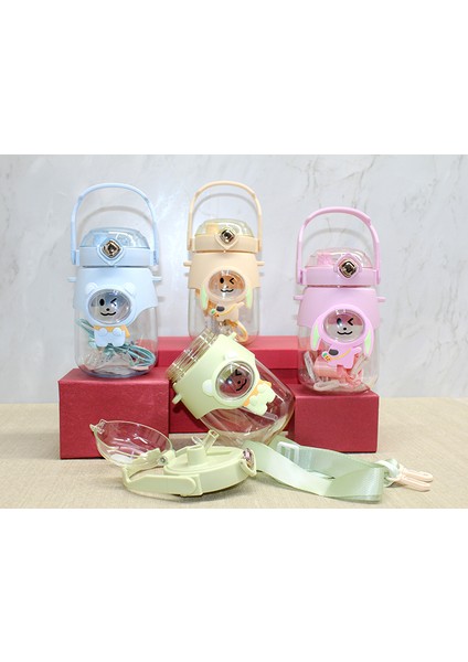 Üsten Tutmalı Askılı Su Matarası 500 ml Bpa Içermez