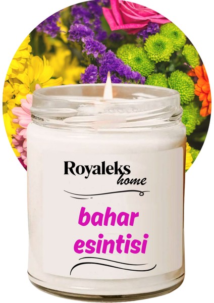 Doğal Özel Seri Kokulu Dekoratif Kavanoz Mum 210 cc - Bahar Esintisi - Ryl