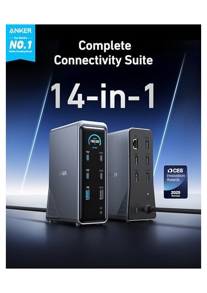 Prime 14-In-1 160 W Şarj Istasyonu A83B6, Gri fiyatları