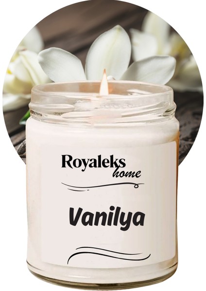Doğal Özel Seri Kokulu Dekoratif Kavanoz Mum 210 cc - Vanilya - Ryl