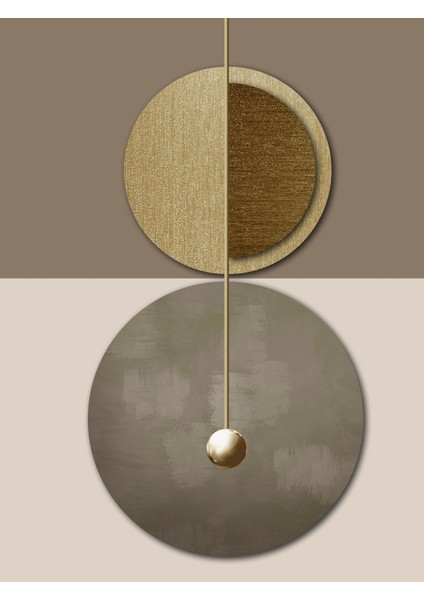 |04 Gri-Altın Renk Soyut Boho Model |çerçeveli Temperli Cam Tablo Tekli Dikey fiyatları